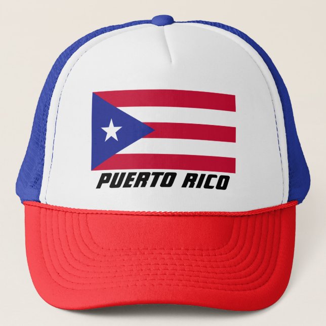 Flag of Puerto Rico Trucker Hat (Front)