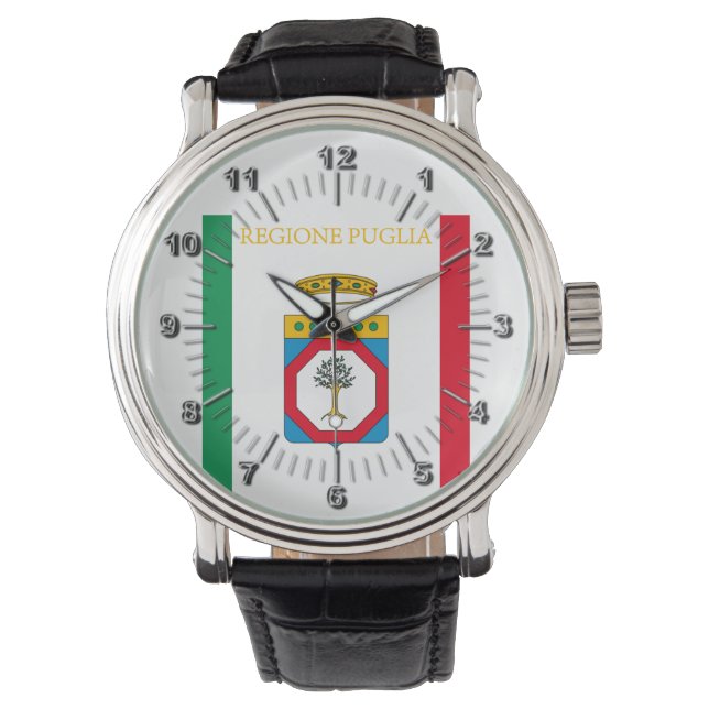 Flag of Puglia (Italy)   Watch (Front)