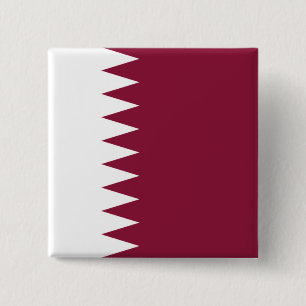 Flag of Qatar 15 Cm Square Badge