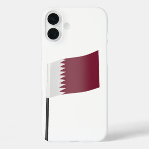 Flag of Qatar iPhone 16 Plus Case