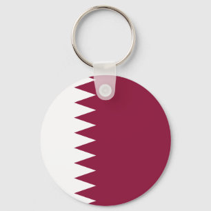 Flag of Qatar Key Ring