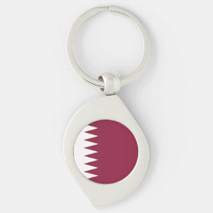 Flag of Qatar Key Ring