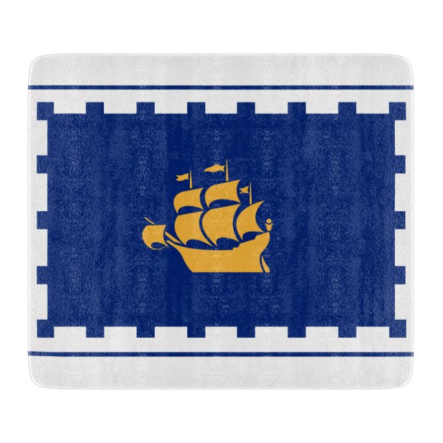 Flag of Quebec City Cutting Board (Front)