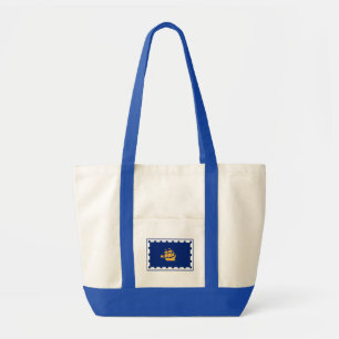 Flag of Quebec City Tote Bag