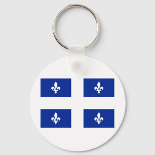 Flag of Quebec Key Ring