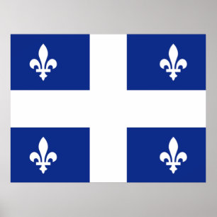 Flag of Quebec Poster