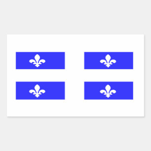 Flag of Quebec Rectangular Sticker