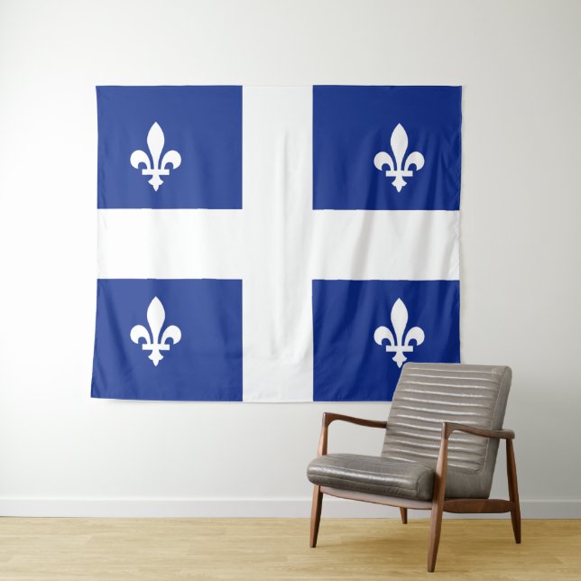 Flag of Quebec Tapestry (In Situ (Horizontal))