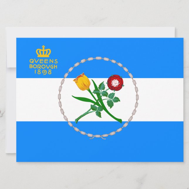 Flag of Queens (Borough of New York City) Card (Front)