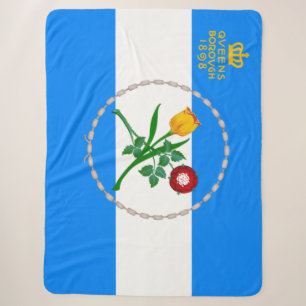 Flag of Queens (Borough of New York City) Sherpa Blanket