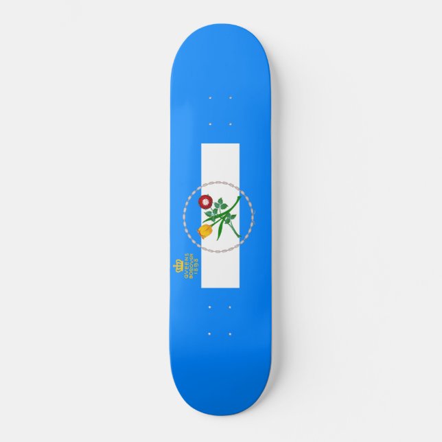 Flag of Queens (Borough of New York City) Skateboard (Front)