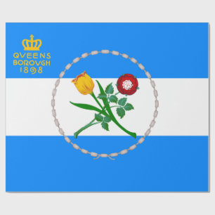 Flag of Queens (Borough of New York City) Wrapping Paper