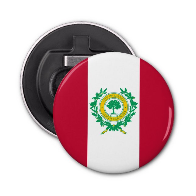 Flag of Raleigh, North Carolina Bottle Opener (Front)