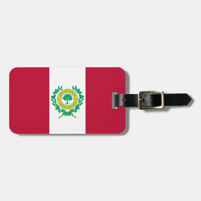 Flag of Raleigh, North Carolina Luggage Tag (Front Horizontal)
