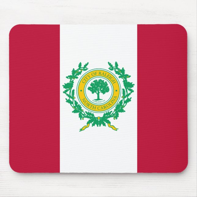 Flag of Raleigh, North Carolina Mouse Pad (Front)