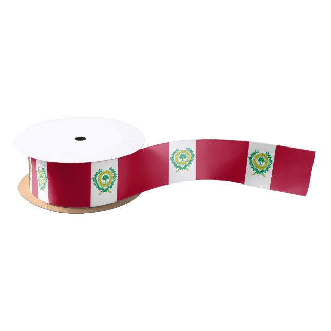 Flag of Raleigh, North Carolina Satin Ribbon (Spool)