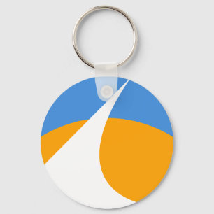 Flag of Redding, California Key Ring