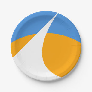 Flag of Redding, California Paper Plate