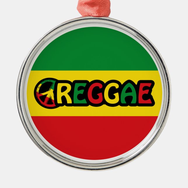 Flag of Reggae Metal Tree Decoration (Front)