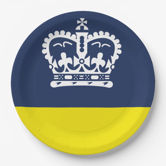 Flag of Regina (Saskatchewan, Canada) Paper Plate (Front)