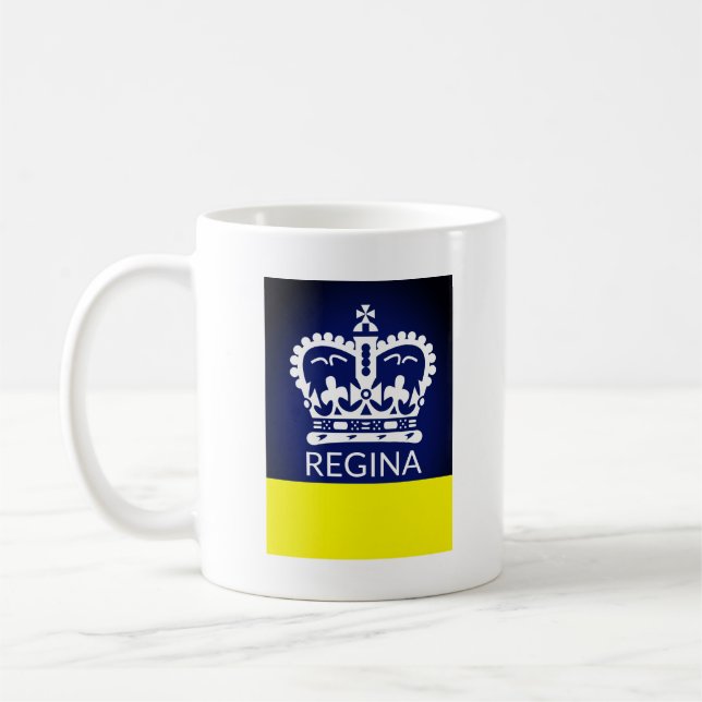 Flag of Regina, Saskatchewan Coffee Mug (Left)