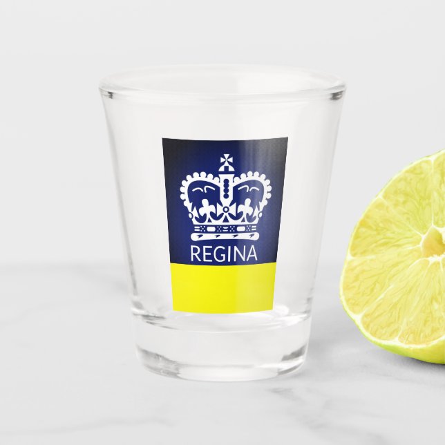 Flag of Regina, Saskatchewan Shot Glass (Front)
