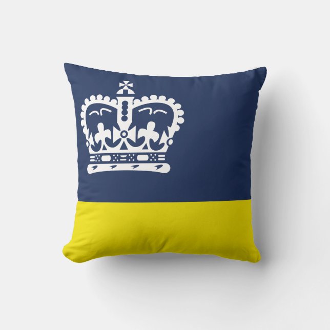 Flag of Regina, Saskatchewan Throw Pillow (Front)