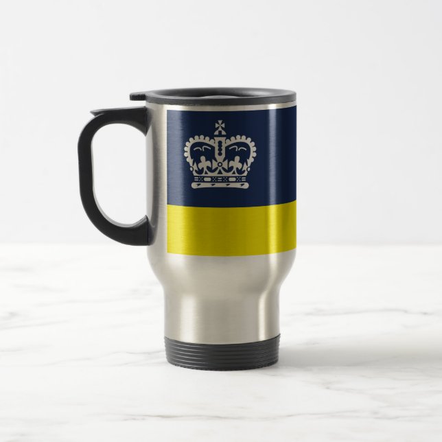 Flag of Regina, Saskatchewan Travel Mug (Left)