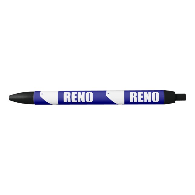 Flag of Reno, Nevada Black Ink Pen (Front)