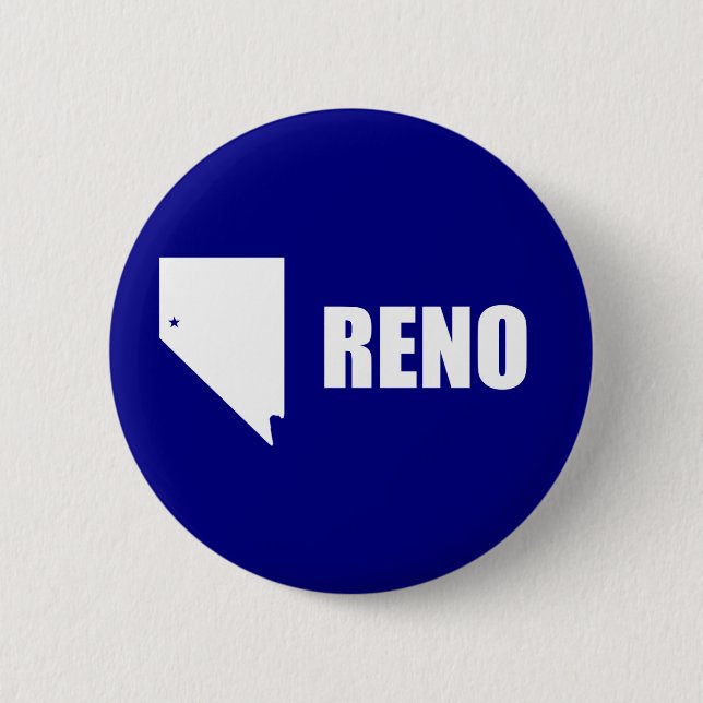 Flag of Reno, Nevada Button (Front)