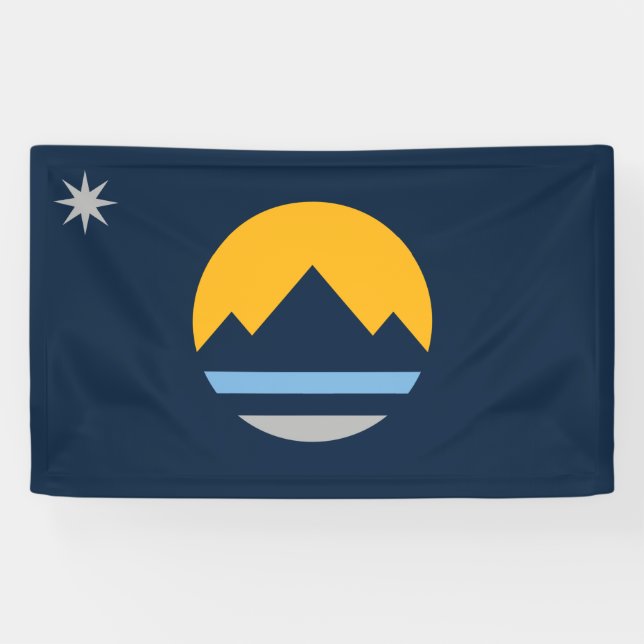 Flag of Reno (Nevada City) Banner (Horizontal)