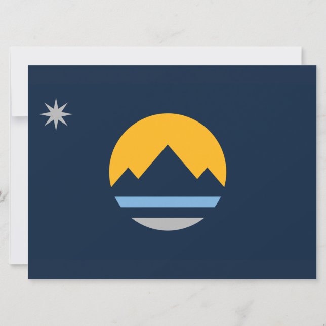 Flag of Reno (Nevada City) Card (Front)