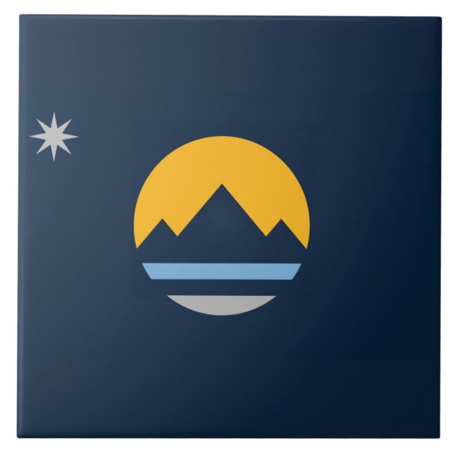 Flag of Reno (Nevada City) Tile (Front)