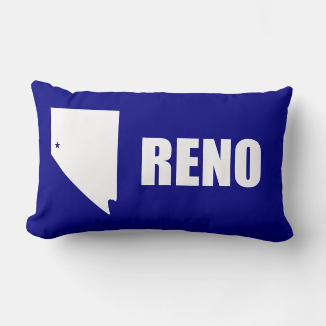 Flag of Reno, Nevada Lumbar Pillow (Front)