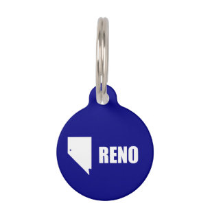 Flag of Reno, Nevada Pet ID Tag