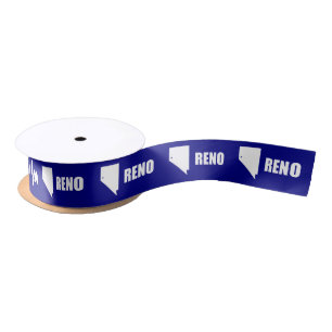 Flag of Reno, Nevada Satin Ribbon