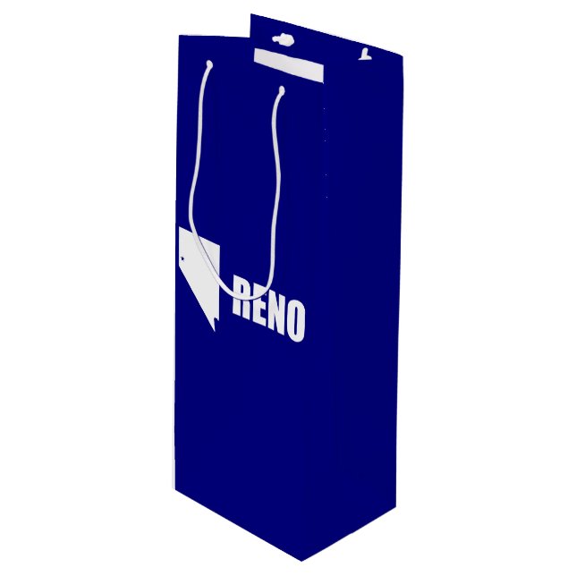 Flag of Reno, Nevada Wine Gift Bag (Front Angled)