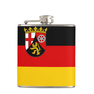Flag of Rhineland-Palatinate Hip Flask