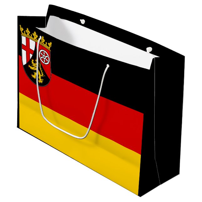 Flag of Rhineland-Palatinate Large Gift Bag (Front Angled)