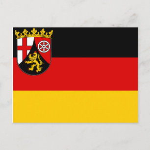 Flag of Rhineland-Palatinate Postcard