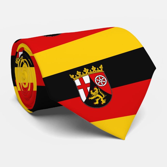Flag of Rhineland-Palatinate Tie (Rolled)