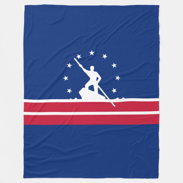 Flag of Richmond, Virginia Fleece Blanket (Front)