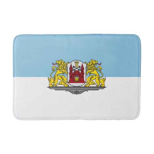 Flag of Riga, Latvia Bathroom Mat (Front)