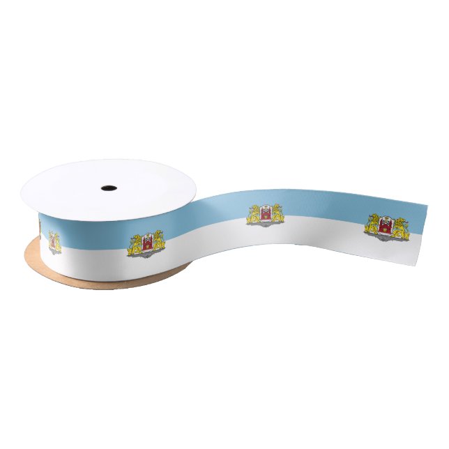 Flag of Riga, Latvia Satin Ribbon (Spool)