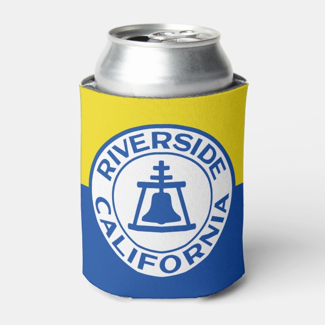 Flag of Riverside, California Can Cooler (Can Front)