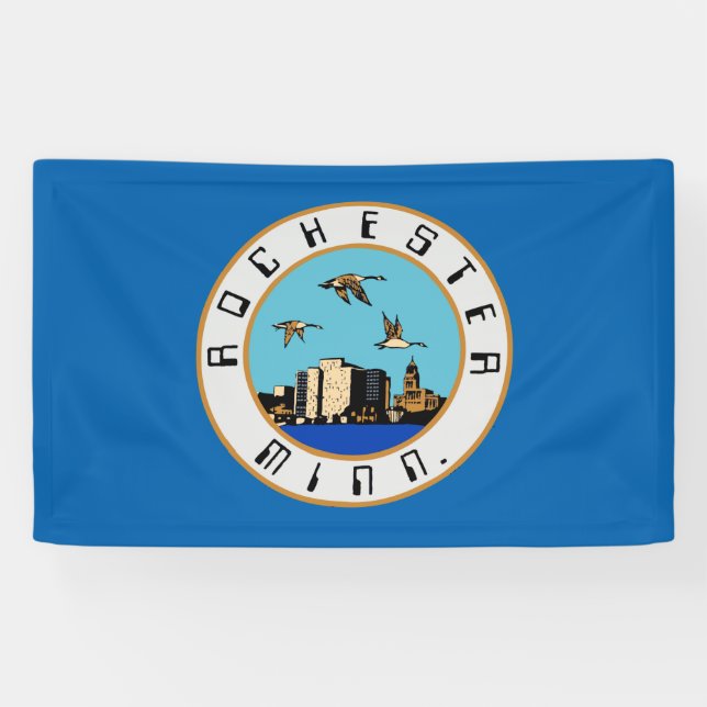 Flag of Rochester (Minnesota) Banner (Horizontal)