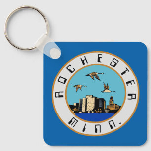 Flag of Rochester, Minnesota Key Ring