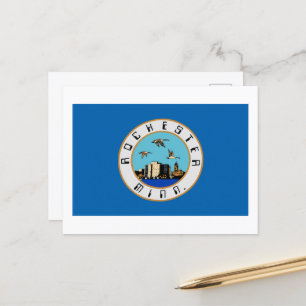 Flag of Rochester, Minnesota Postcard