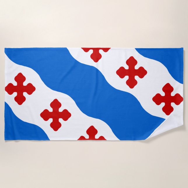 Flag of Rockville (Maryland City) Beach Towel (Front)