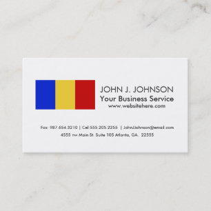 Flag of Romania Business Card